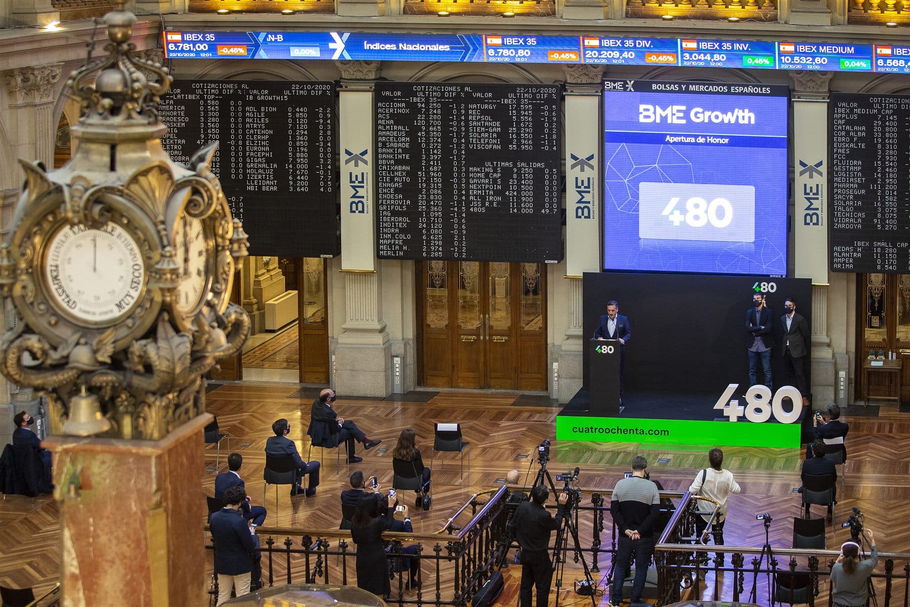 Cuatroochenta en la Bolsa de Madrid (BME Growth)